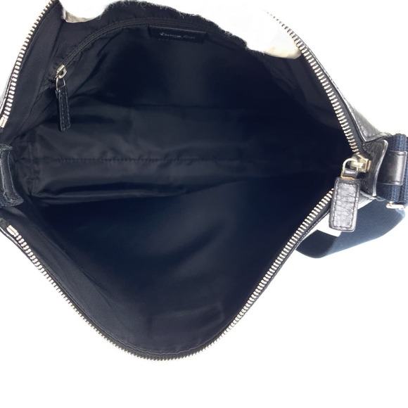 CHRISTIAN DIOR Trotter Oblique Black Silver Hardware Shoulder Bag - Picture 6 of 10